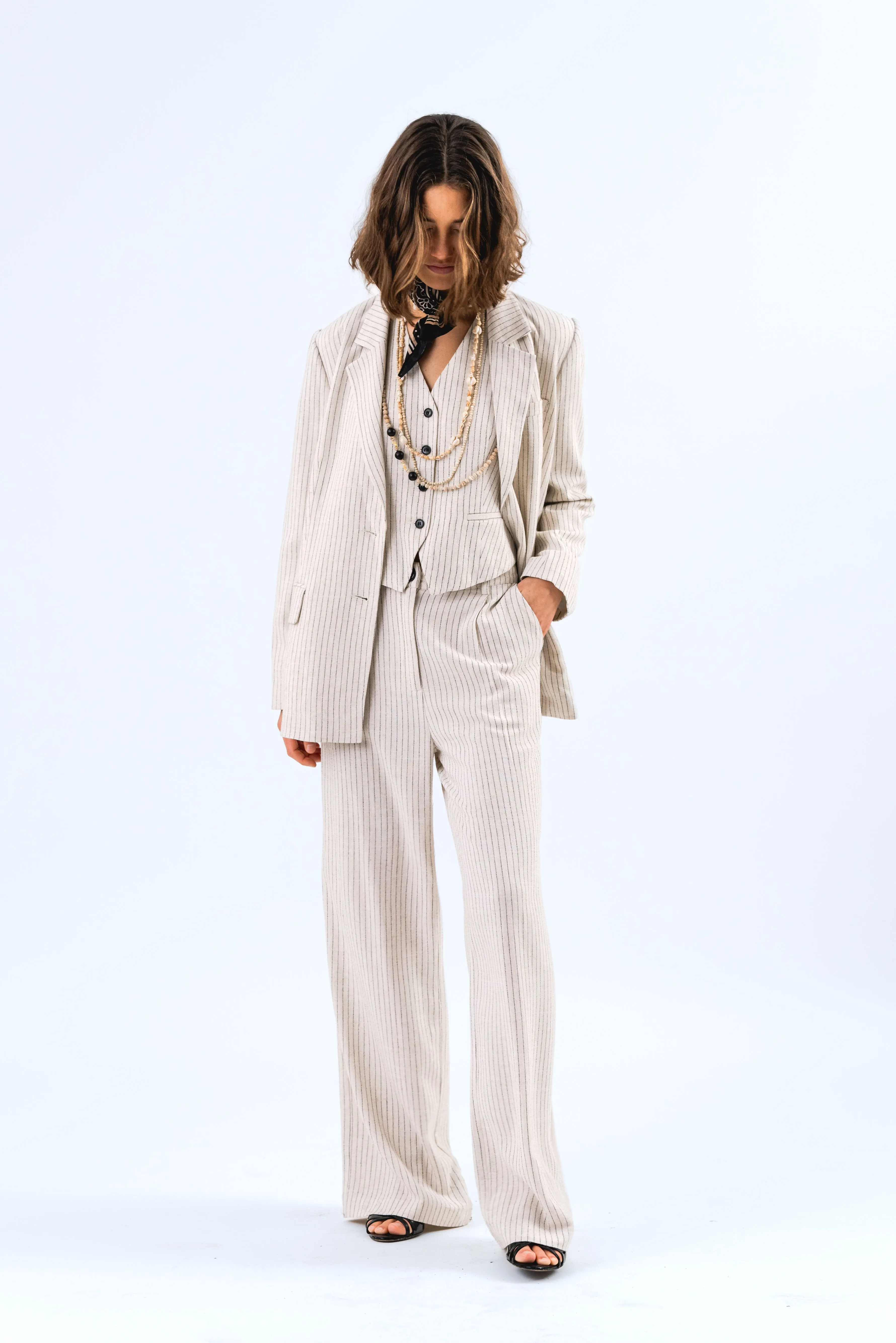 25150-6032 Jack Ryanll Blazer Ls Creme
