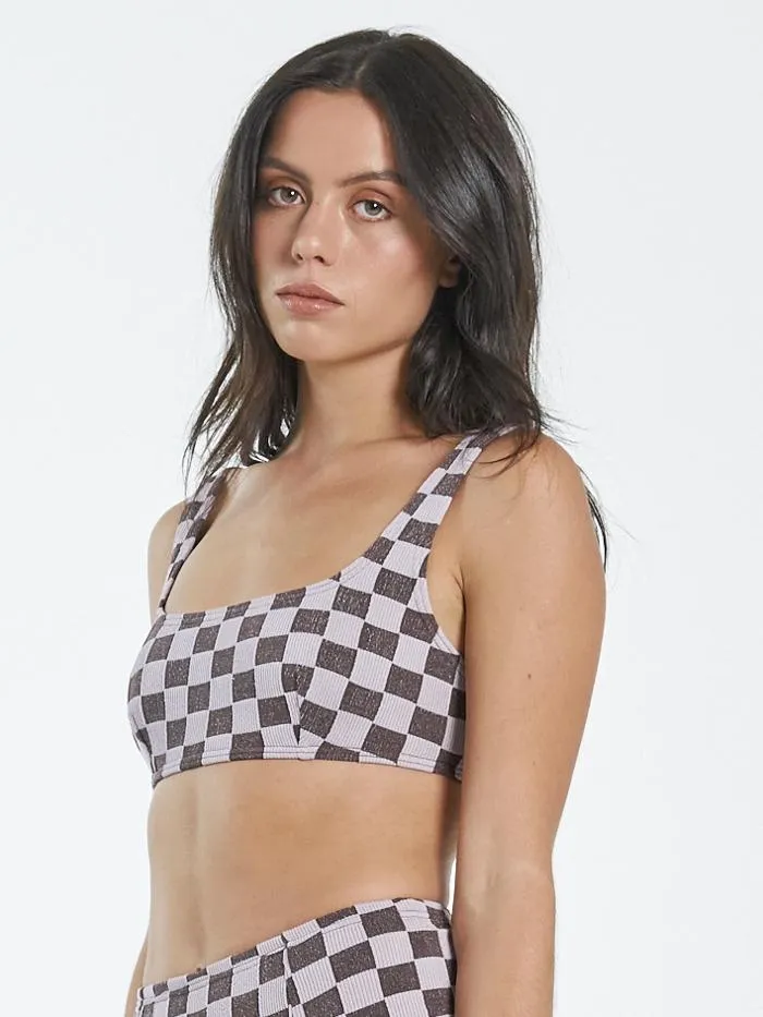 Aalto Rib Square Crop - Washed Cocoa