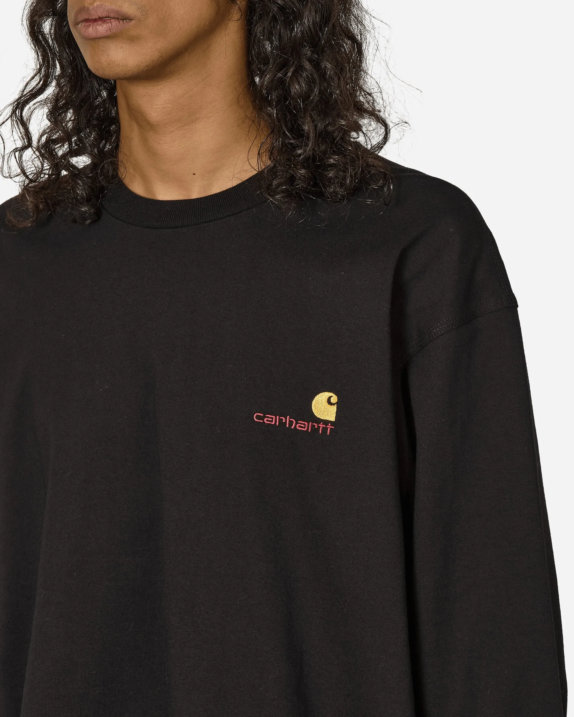 American Script Longsleeve T-Shirt Black