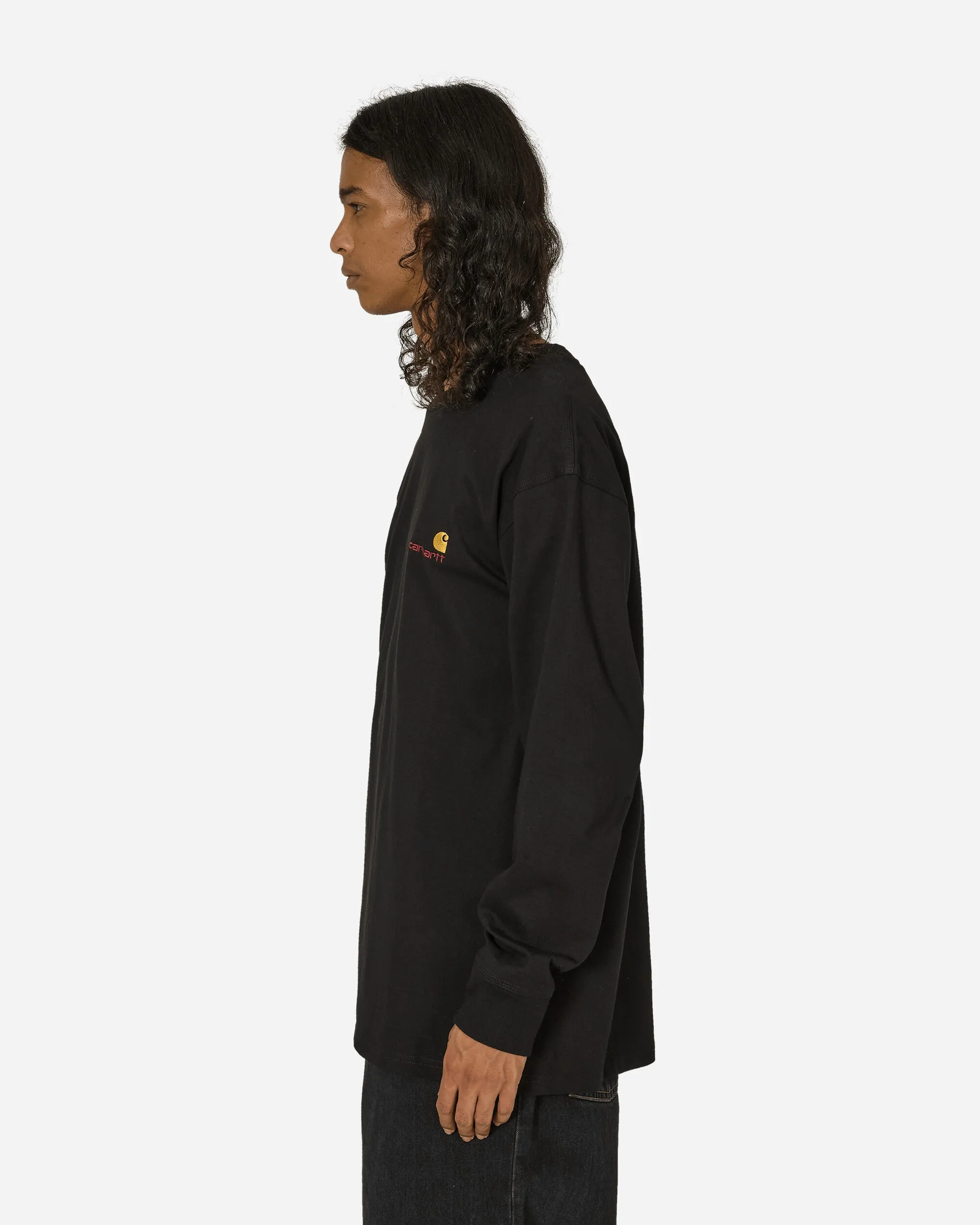 American Script Longsleeve T-Shirt Black