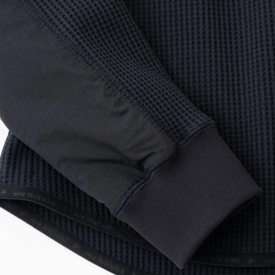 And Wander Pe Waffle L/S Tee Black
