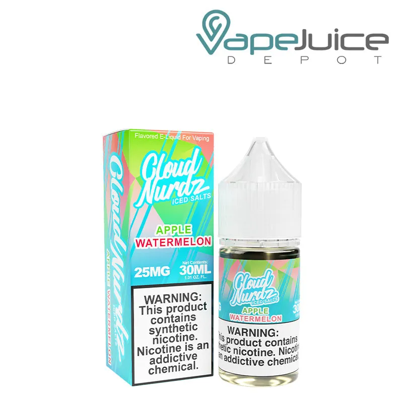 Apple Watermelon ICED TFN Salts Cloud Nurdz 30ml