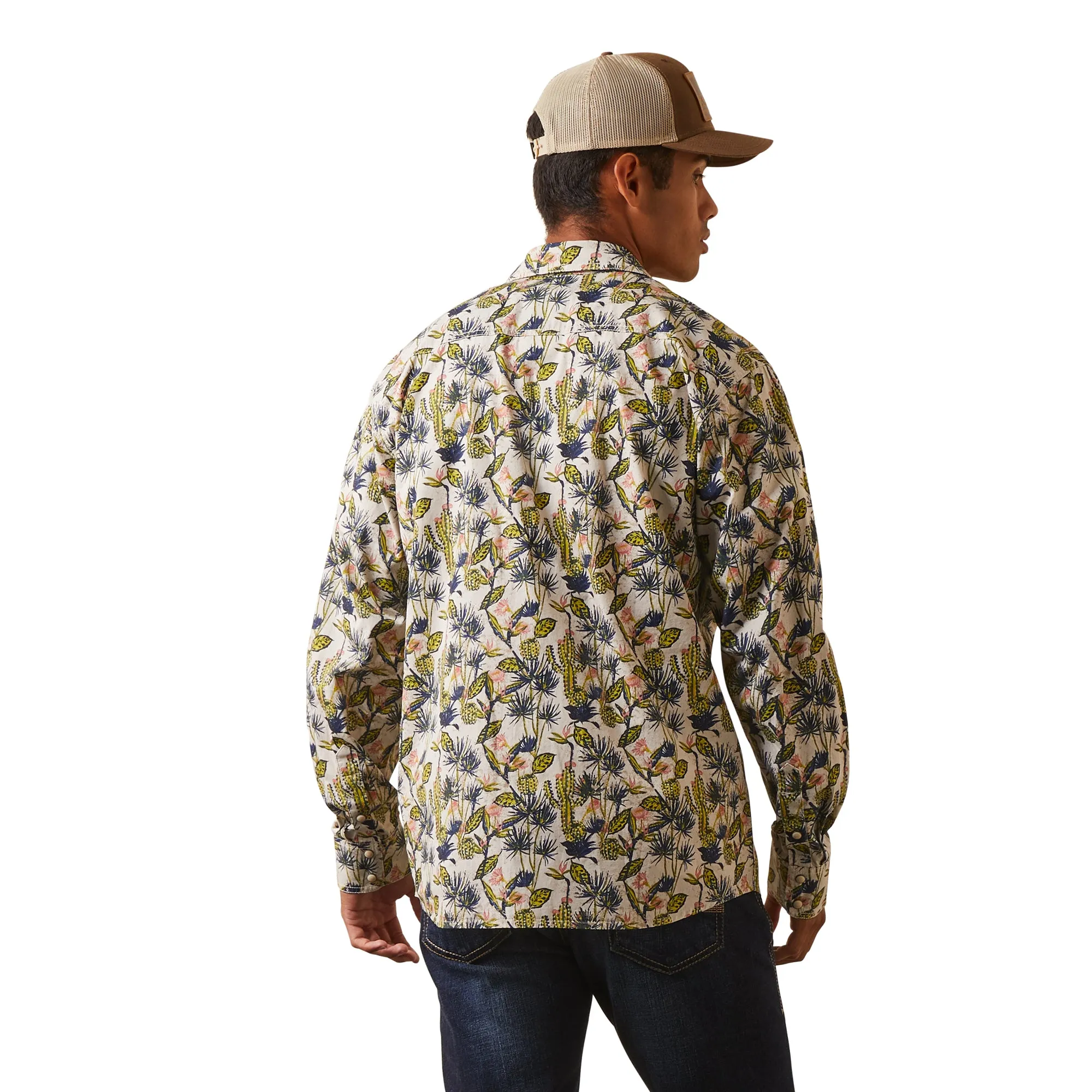 Ariat Mens Hadkins Retro Fit Shirt Snap Long Sleeved Shirt 10043893