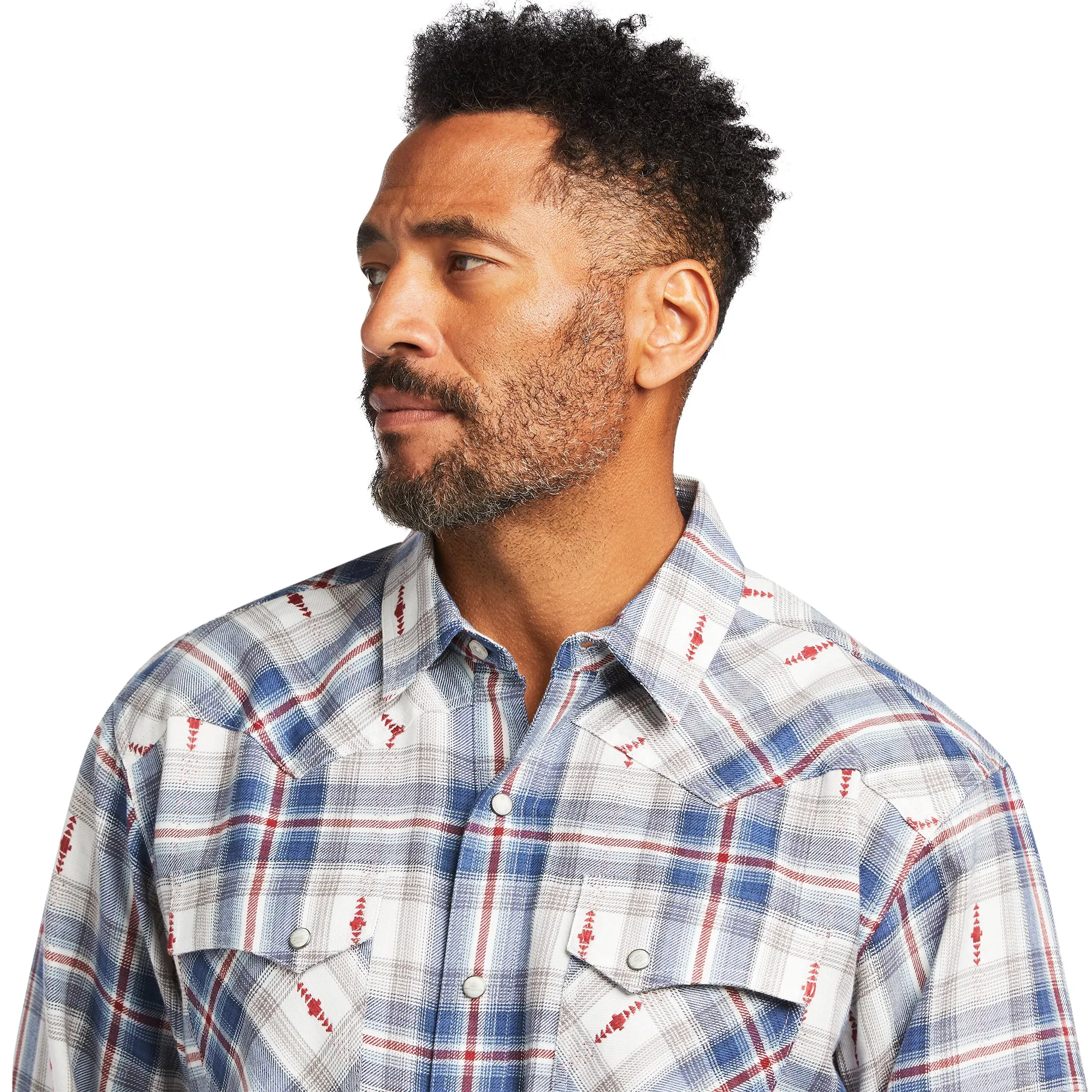 Ariat Mens Hutton Retro Snap Long Sleeved Shirt 10039672