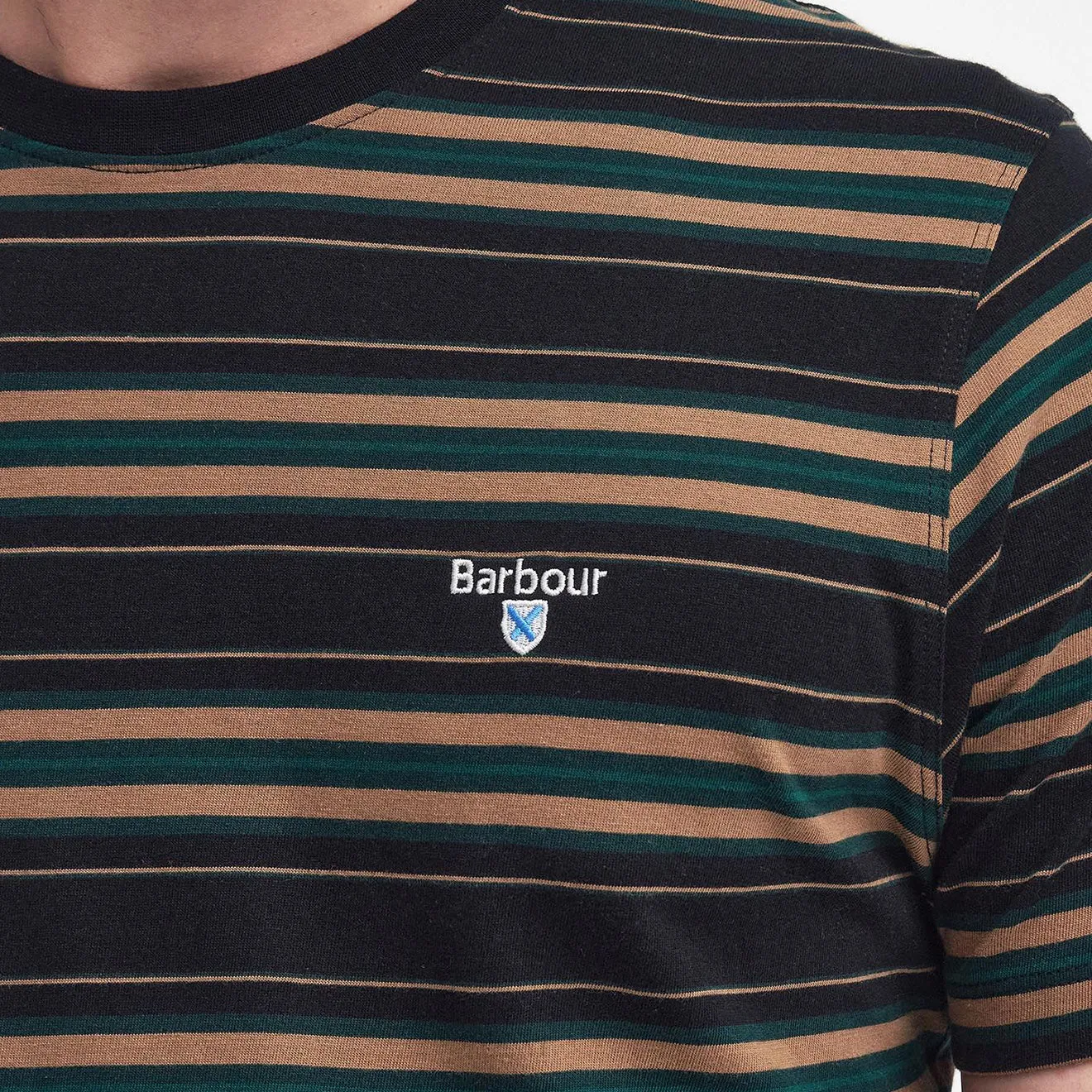 Barbour Boldron Stripe T-Shirt Black