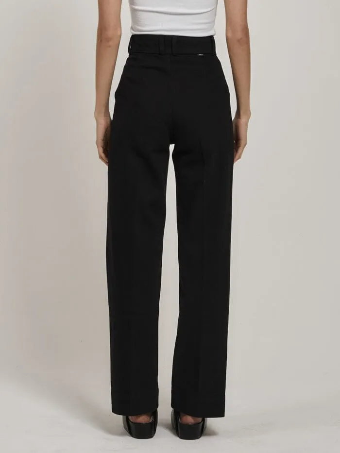 Belle Full Length Chino - Black
