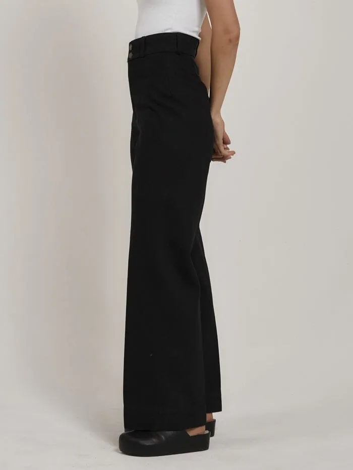 Belle Full Length Chino - Black
