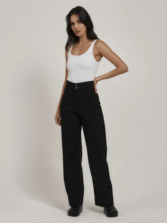 Belle Full Length Chino - Black