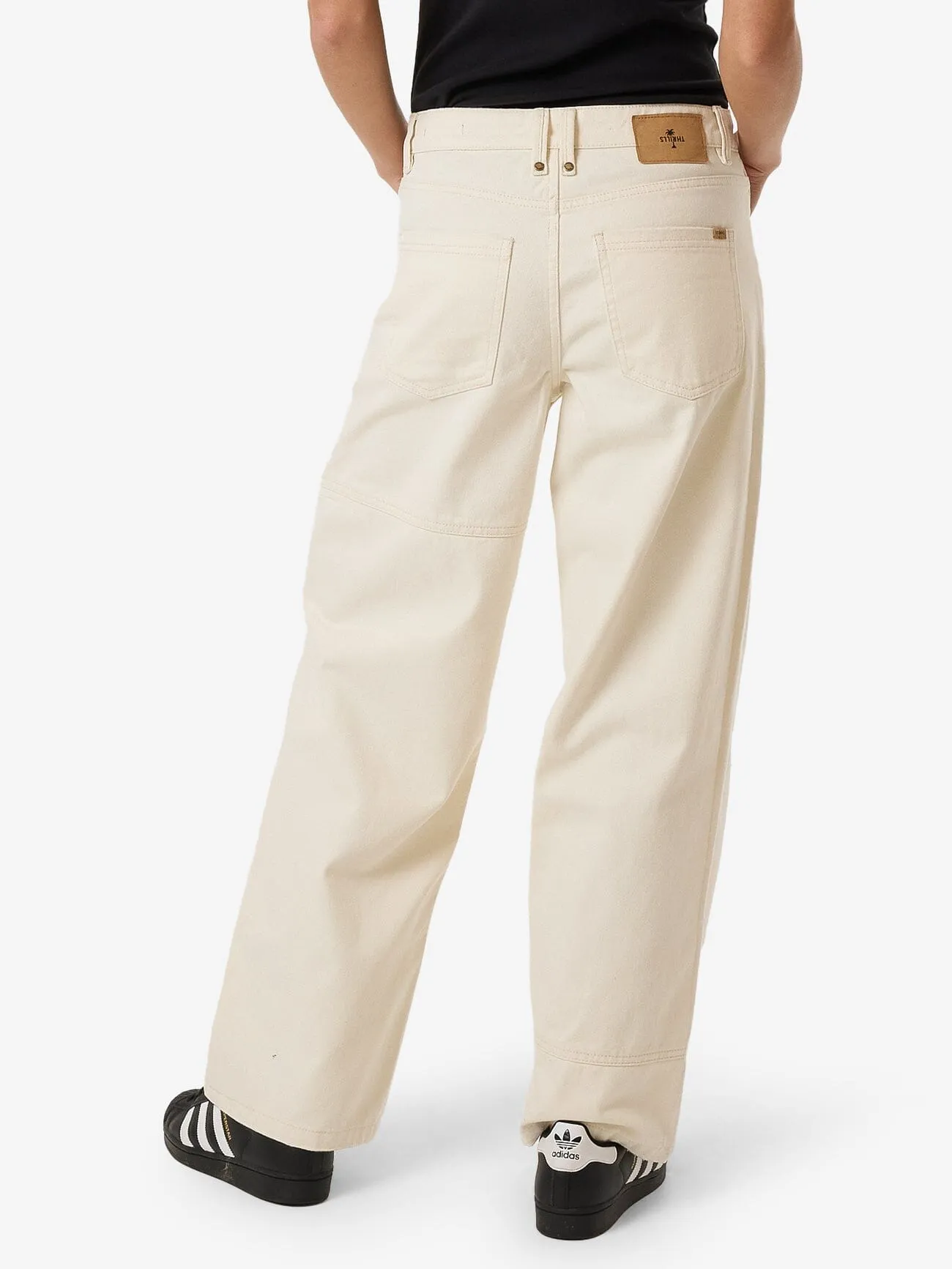 Billie Low Panelled Jean - Heritage White