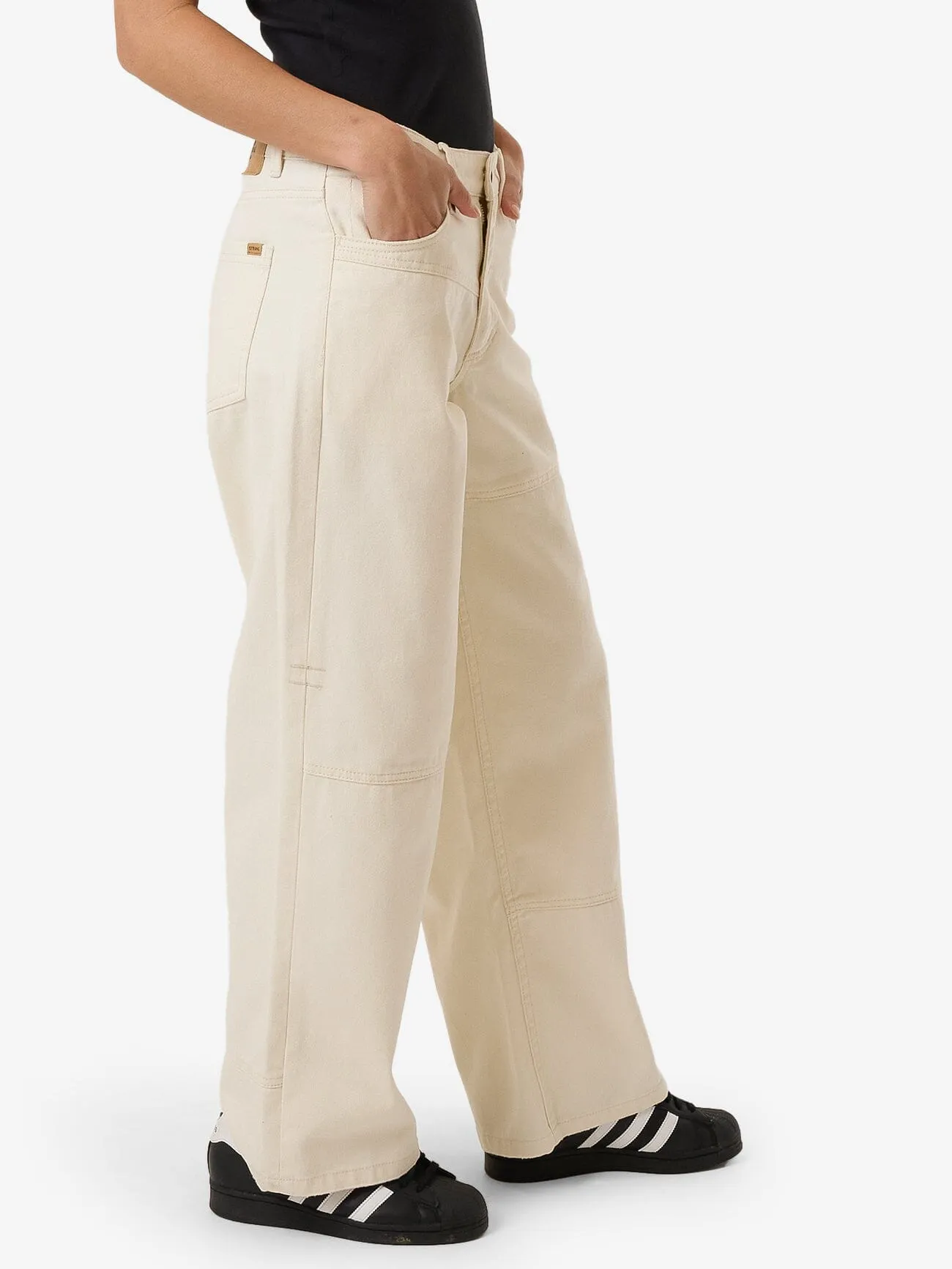 Billie Low Panelled Jean - Heritage White