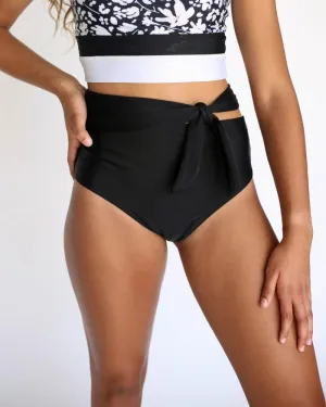 Black Side Tie Bottom