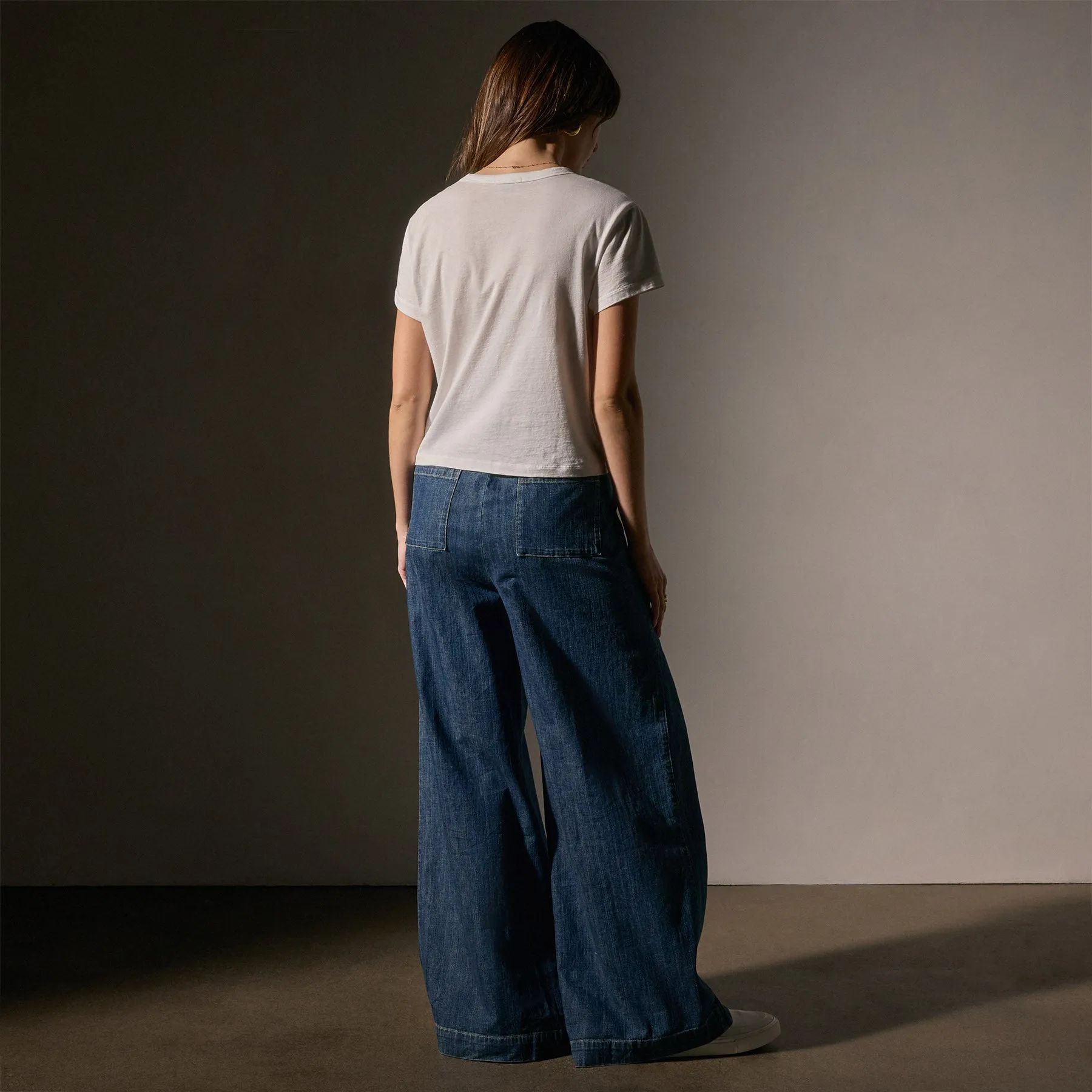 Brushed Elevated Jersey Short Sleeve Tee - White