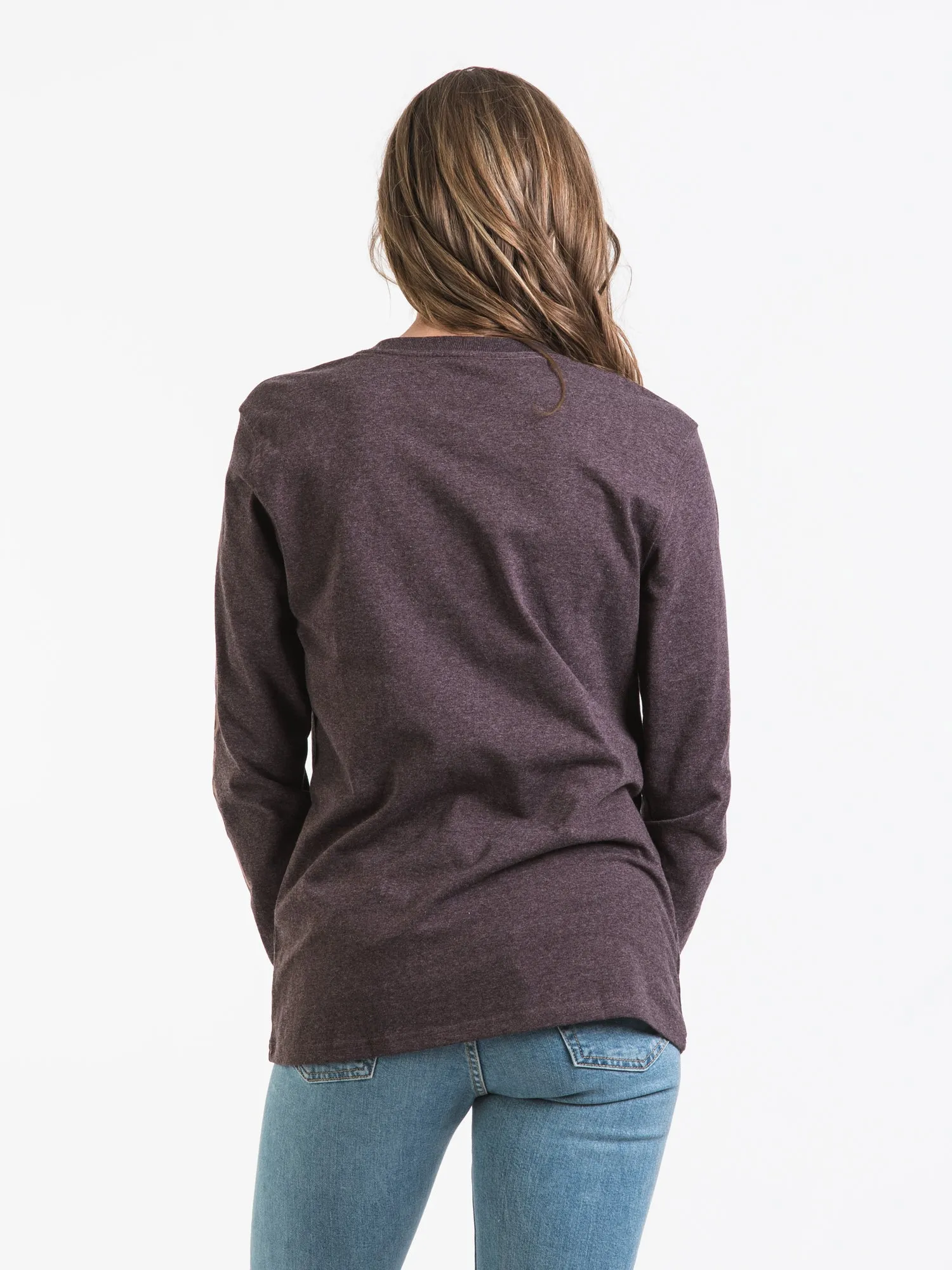 CARHARTT LOOSE FIT HEAVY WEIGHT LOGO LONG SLEEVE TEE  - CLEARANCE