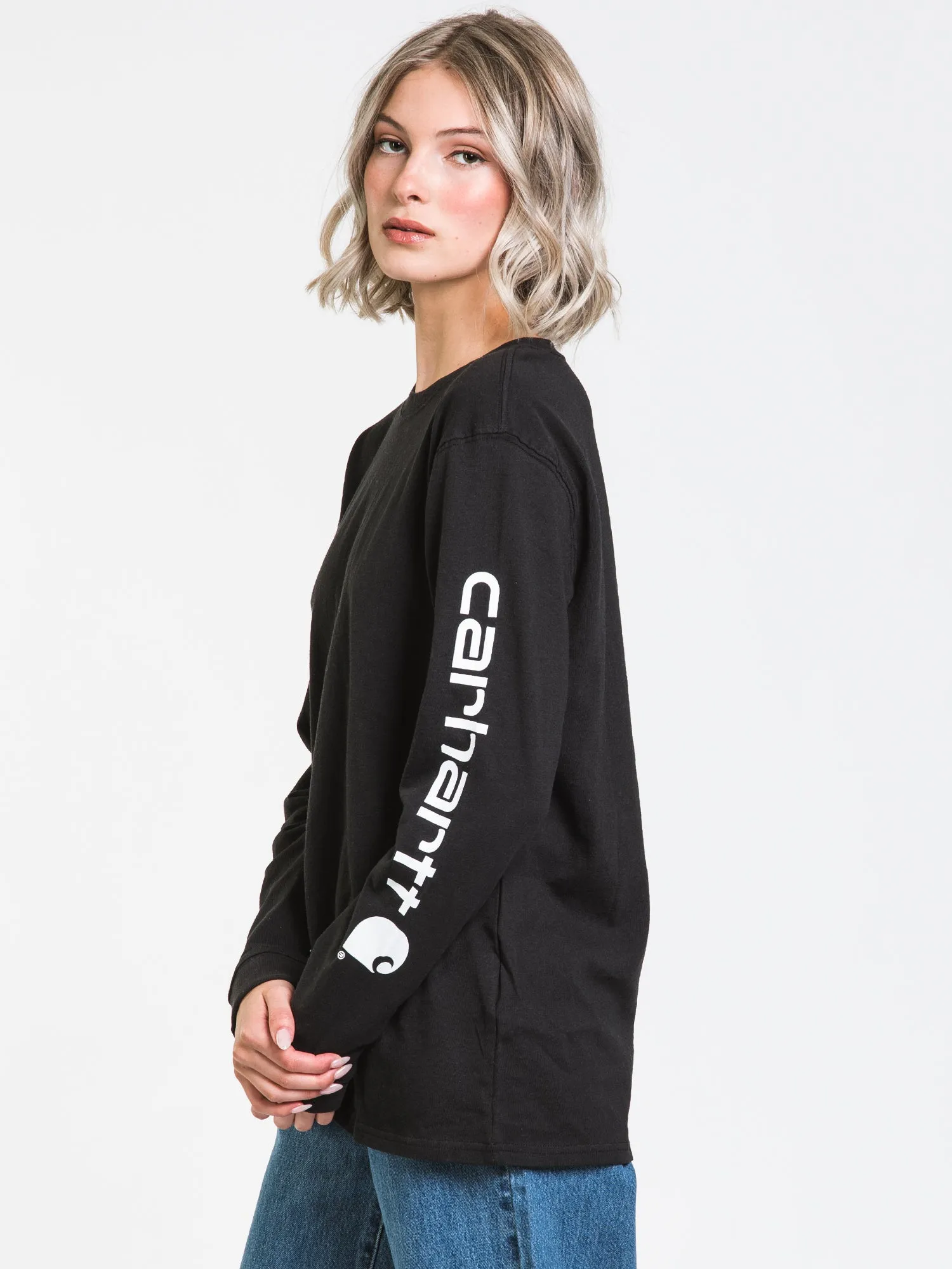 CARHARTT SLEEVE LOGO LONG SLEEVE TEE