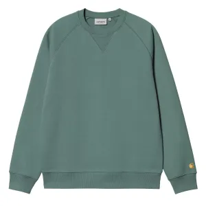 Carhartt WIP Chase Sweat Silver Pine / Gold