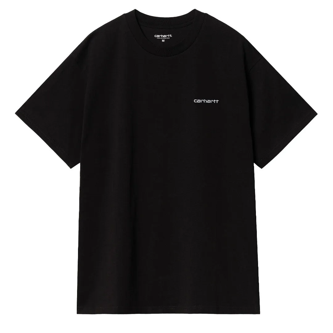 Carhartt WIP Script Embroidery T-Shirt Black / White