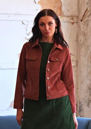 Corduroy Jacket Burnt Henna