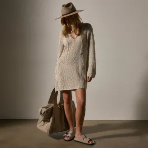 Cotton Linen Knit Tunic - Natural