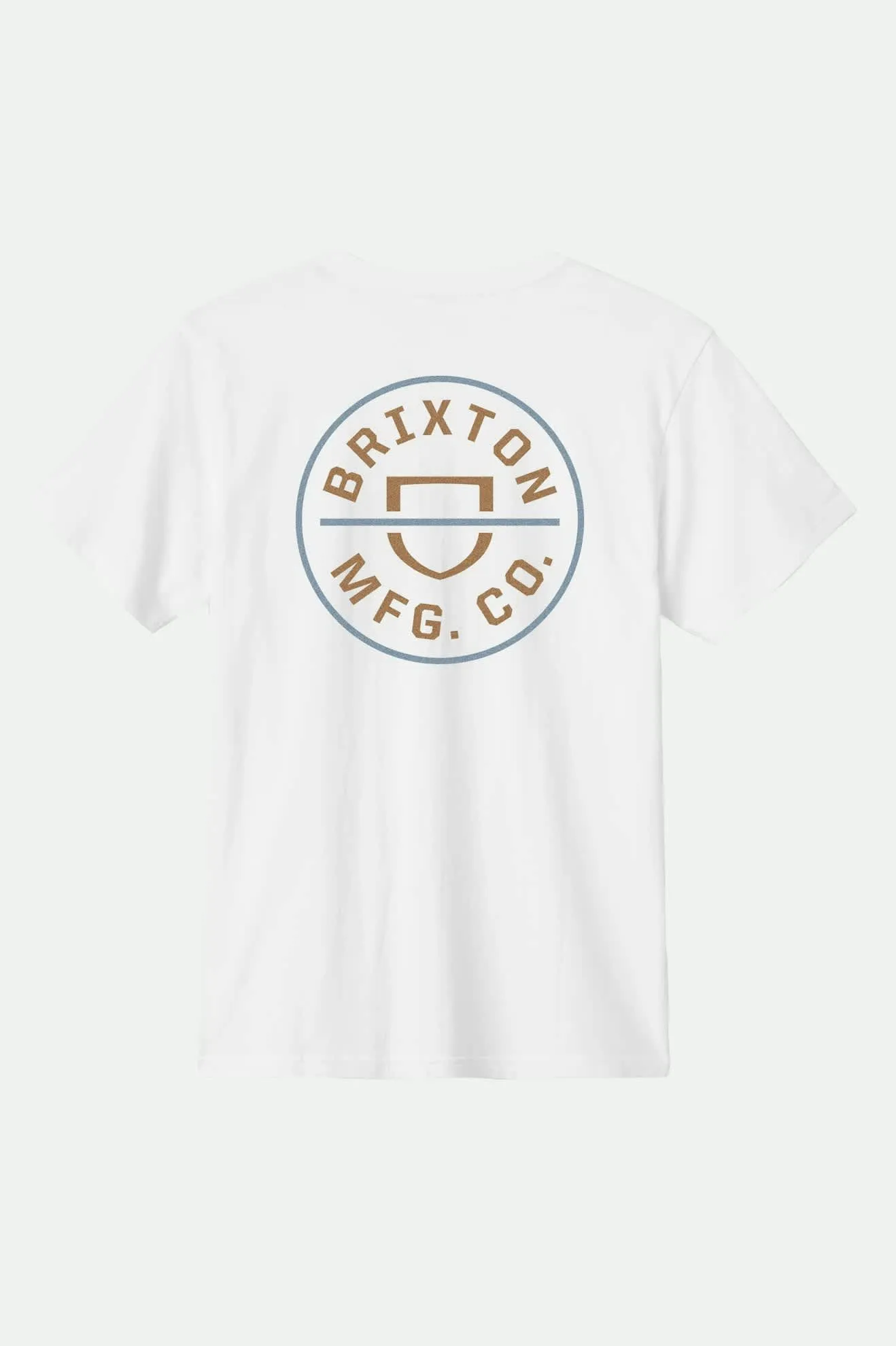 Crest II S/S Standard T-Shirt - White/Light Brown/Slate