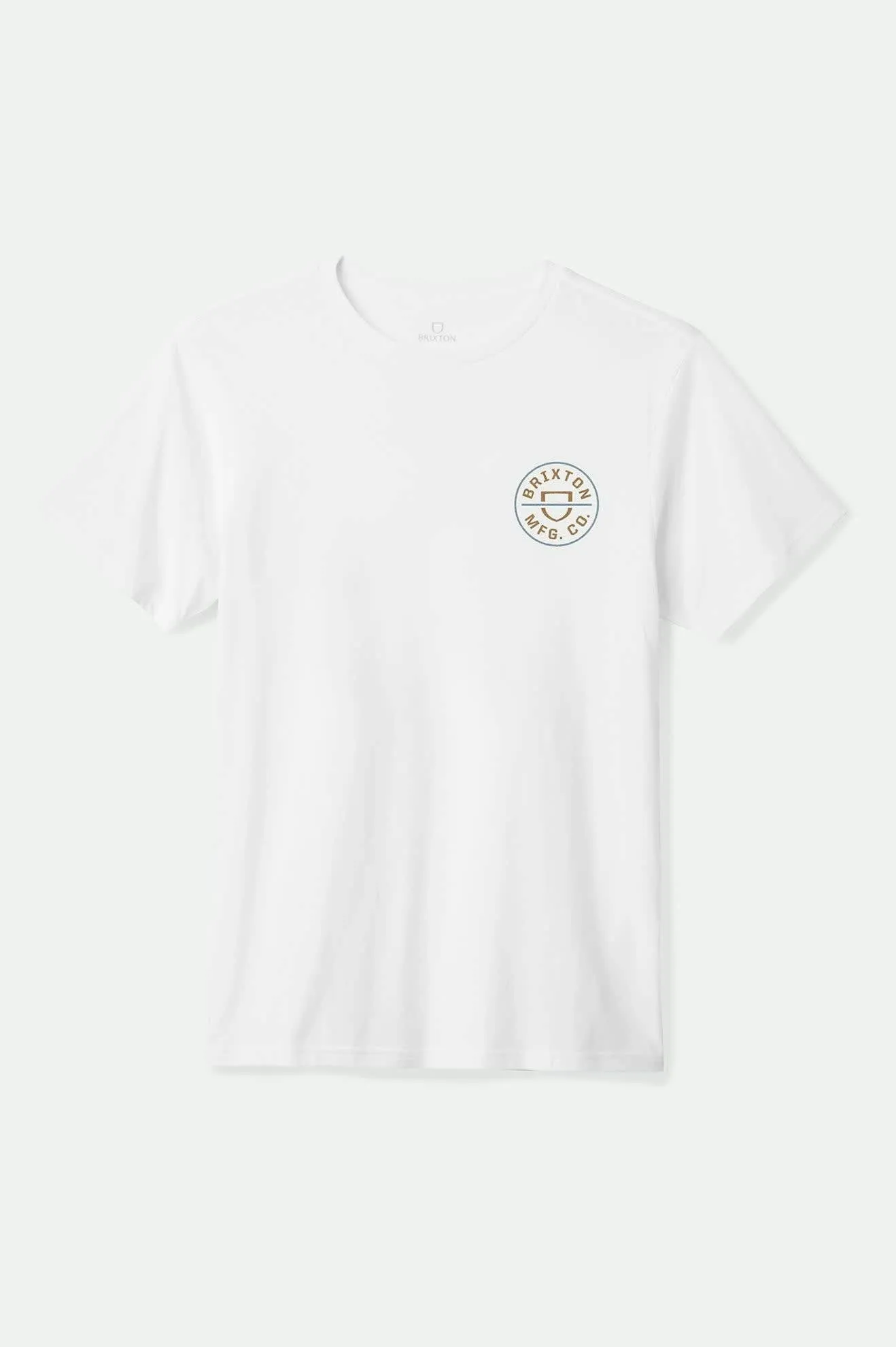 Crest II S/S Standard T-Shirt - White/Light Brown/Slate