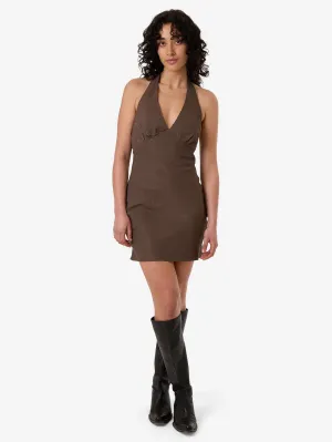 Dakota Halter Mini Dress - Fungi