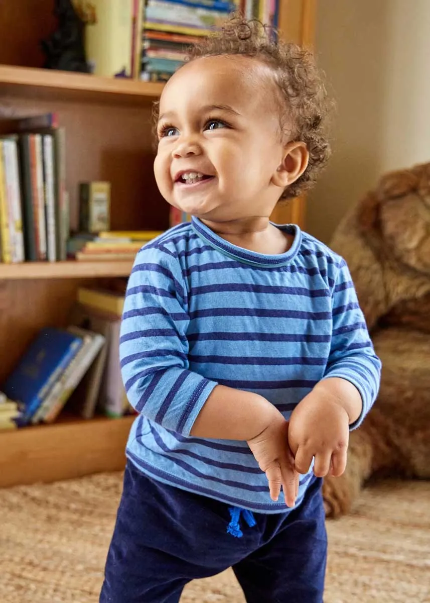 Edward Baby Long Sleeve - Ocean Stripe