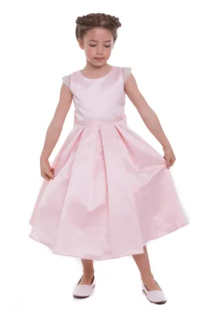 Flower Girl Dress Long Cap Sleeve