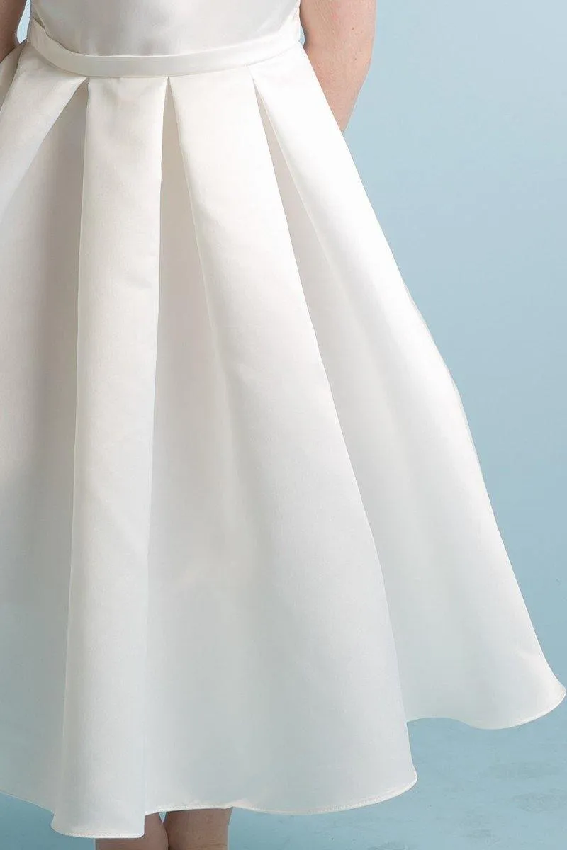 Flower Girl Dress Long Cap Sleeve