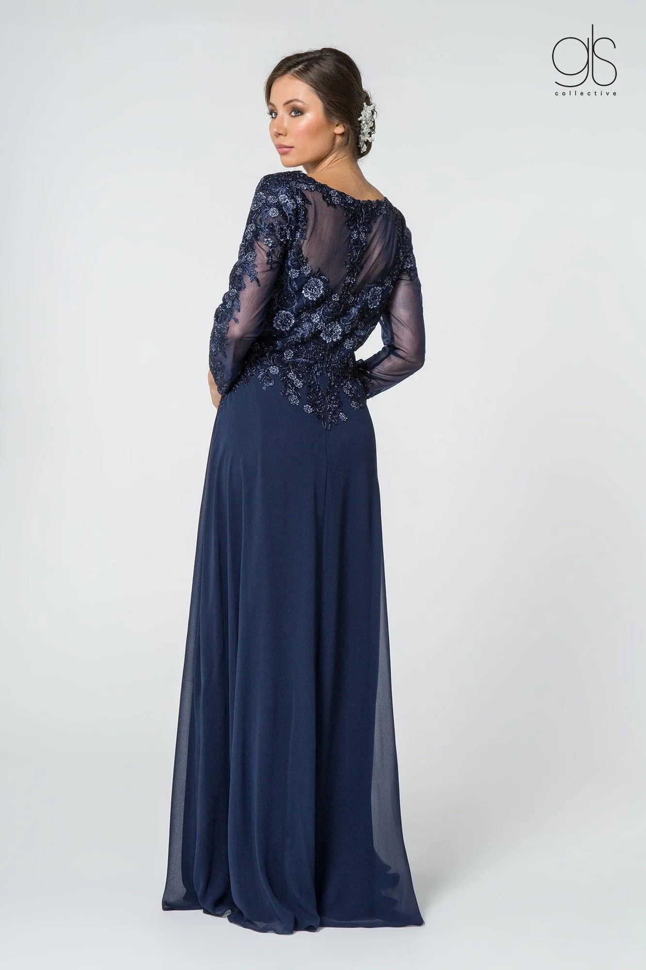 Formal Long Sleeve Mother of the Bride Chiffon Dress Sale