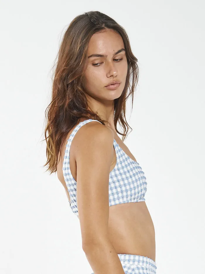 Gigi Square Bikini Top - Blue