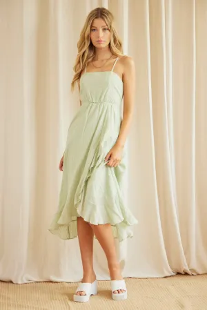 Green Maxi Dress Sleeveless