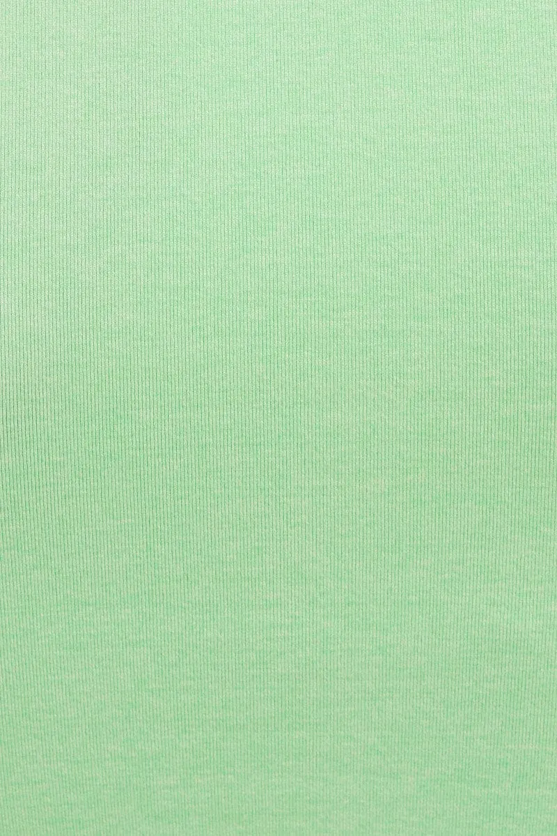 Green Seamless Activewear Singlet Basic Top