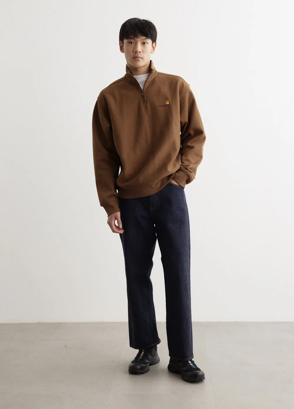 Half Zip American Script Sweat
