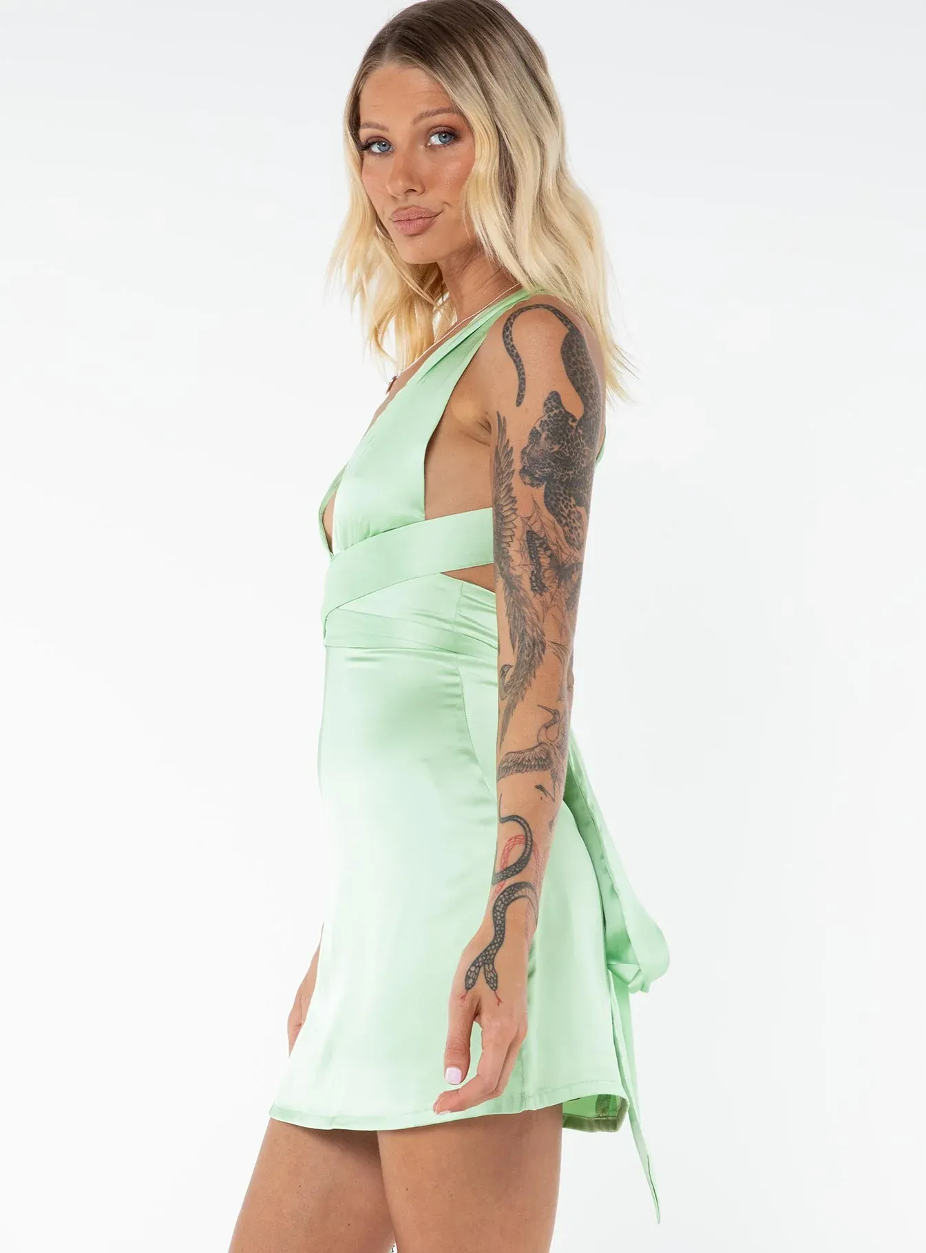 Katina Mini Dress Green Tall