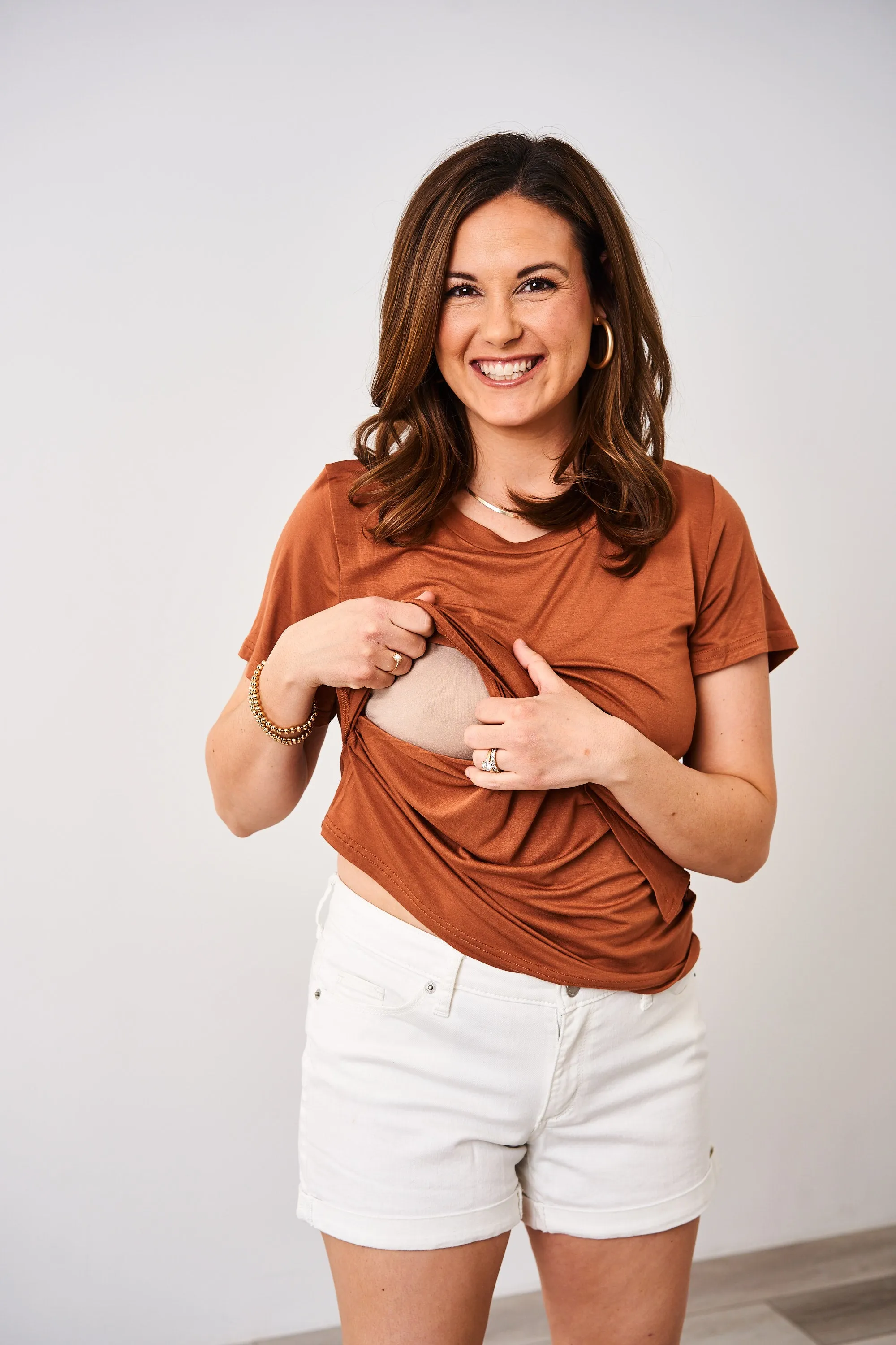 Latched Mama Classic Crewneck Nursing Tee