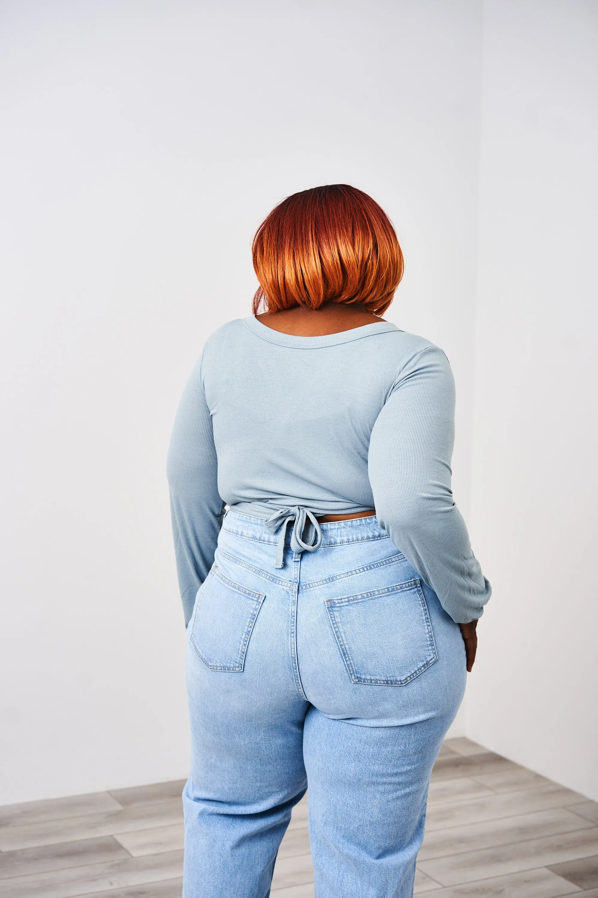 Latched Mama Ribbed Long Sleeve Nursing Wrap Top - Final Sale
