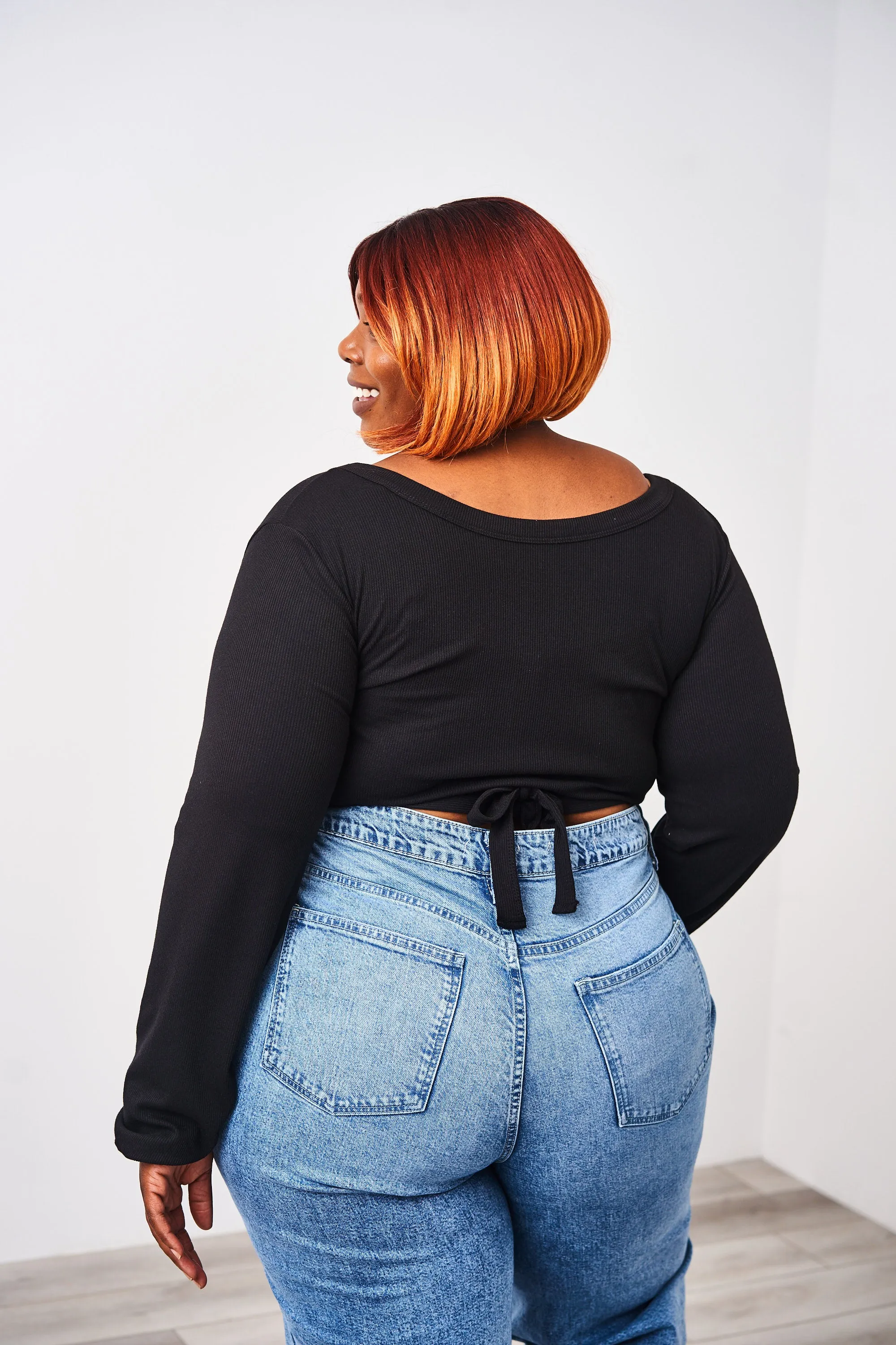 Latched Mama Ribbed Long Sleeve Nursing Wrap Top - Final Sale