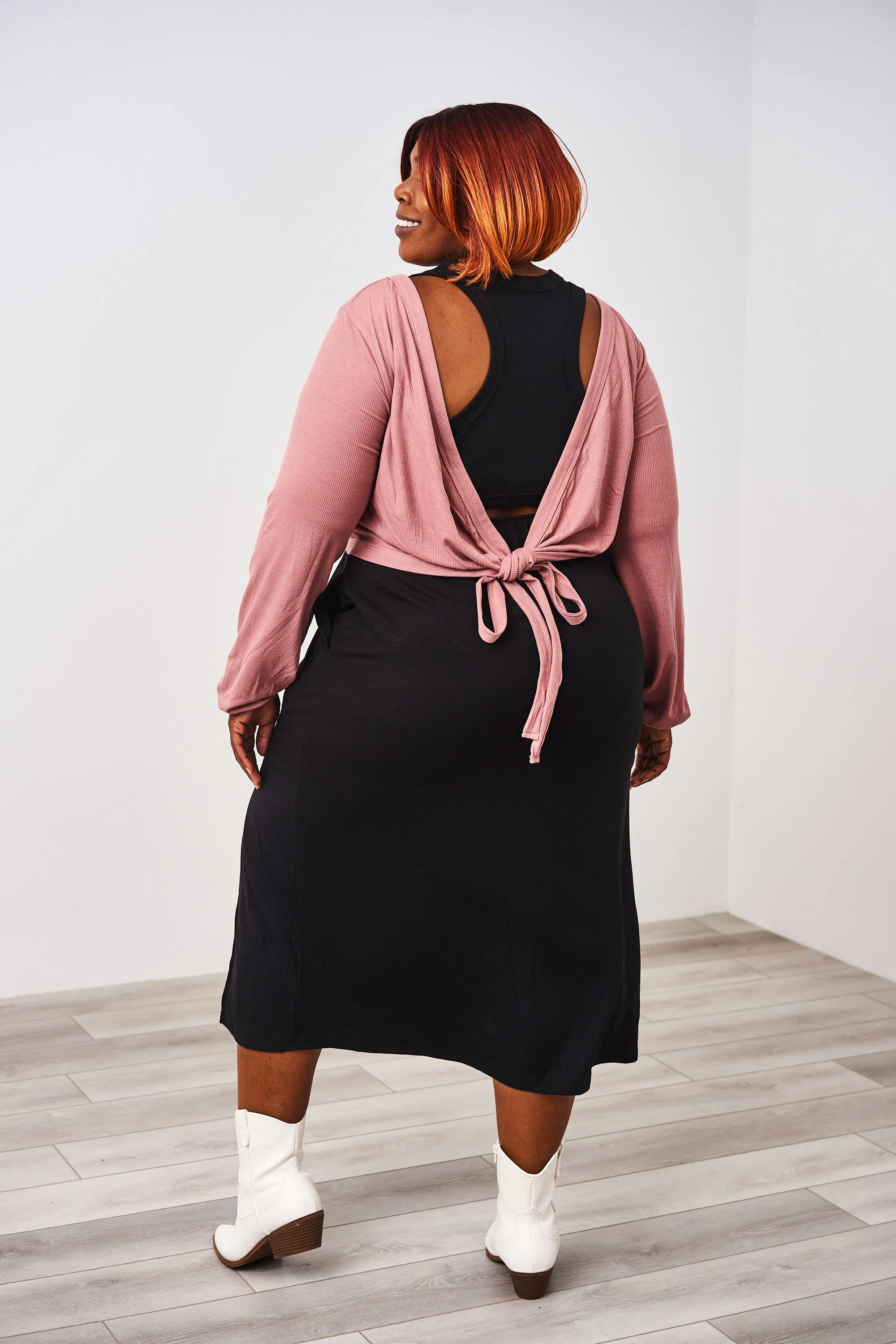 Latched Mama Ribbed Long Sleeve Nursing Wrap Top - Final Sale