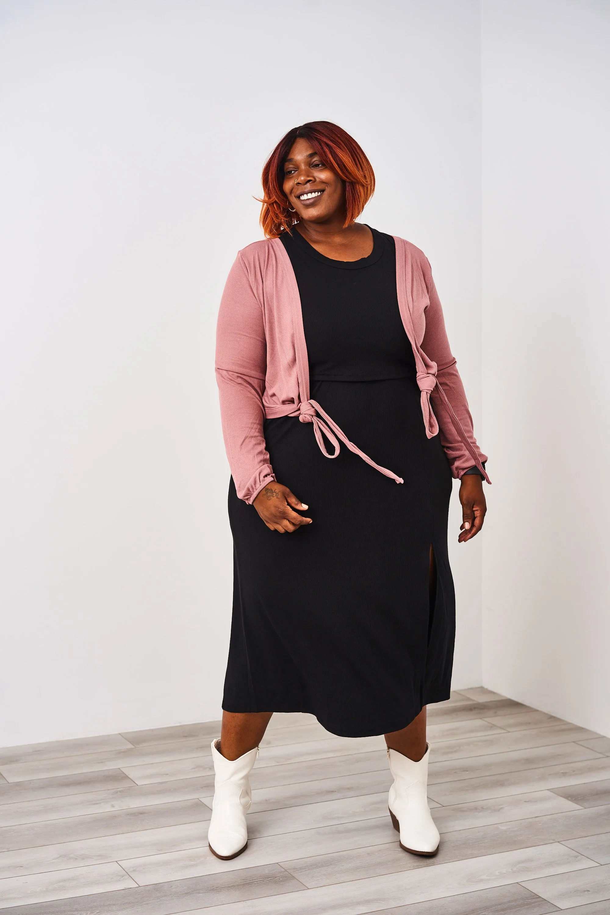 Latched Mama Ribbed Long Sleeve Nursing Wrap Top - Final Sale