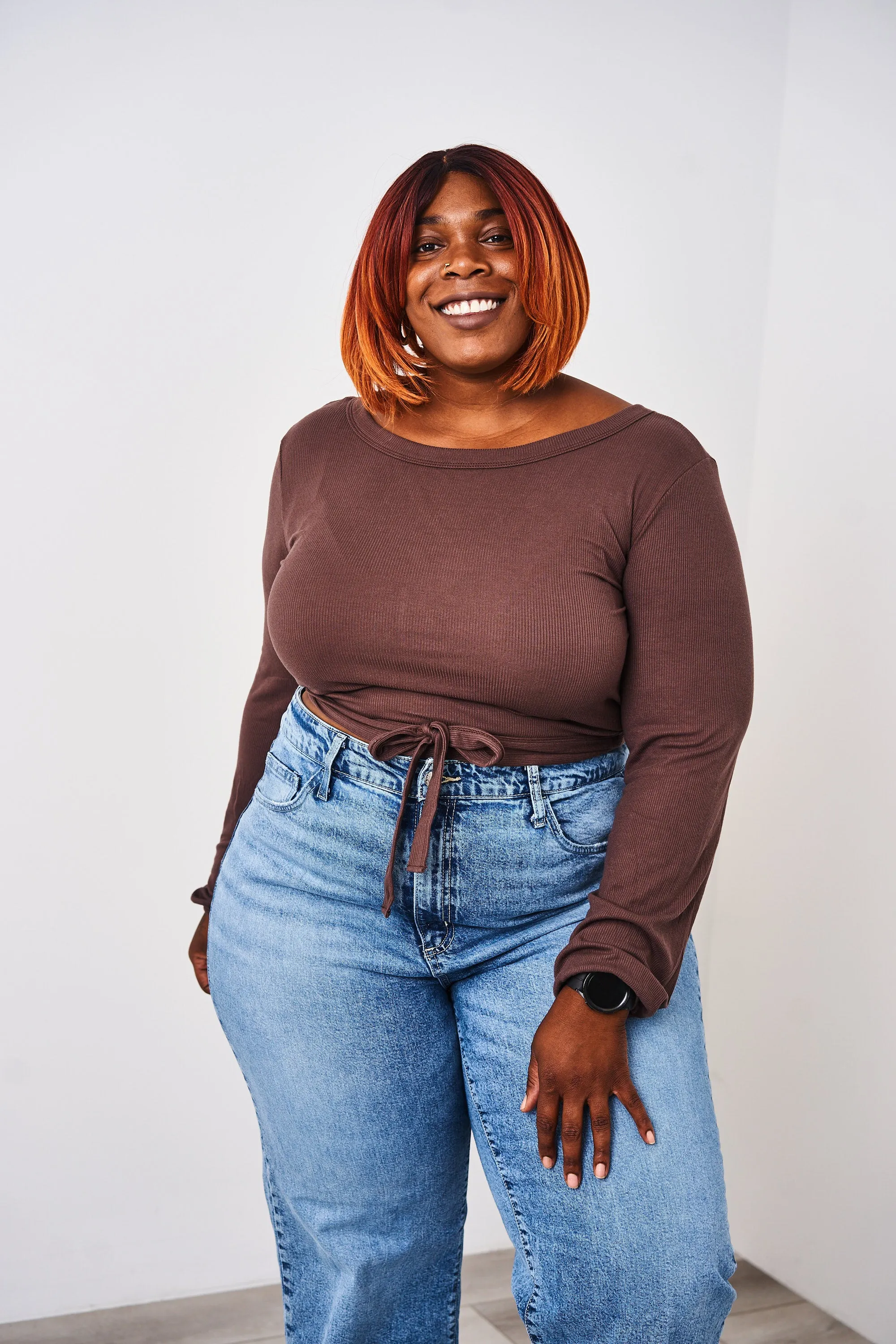 Latched Mama Ribbed Long Sleeve Nursing Wrap Top - Final Sale