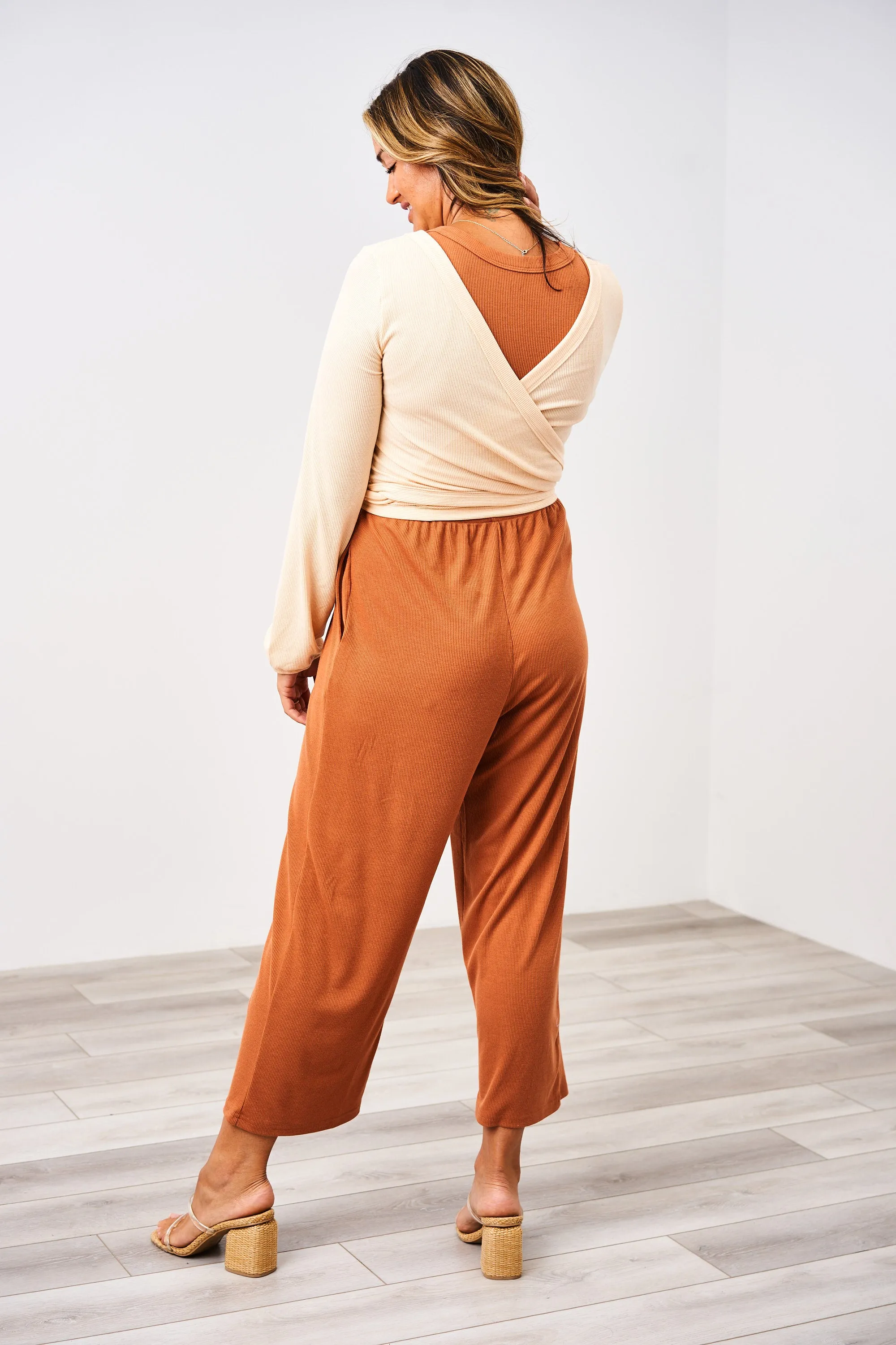 Latched Mama Ribbed Long Sleeve Nursing Wrap Top - Final Sale
