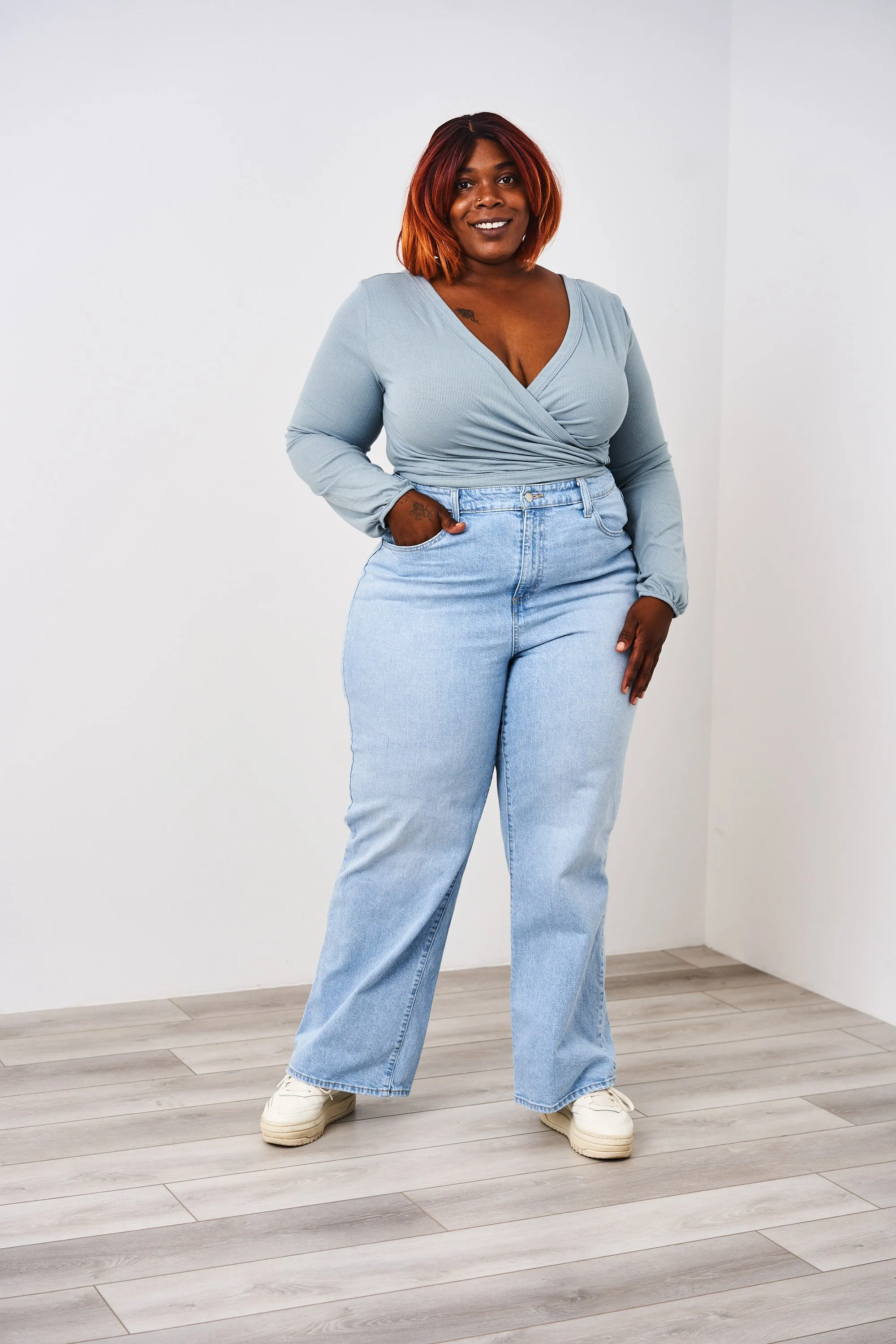 Latched Mama Ribbed Long Sleeve Nursing Wrap Top - Final Sale