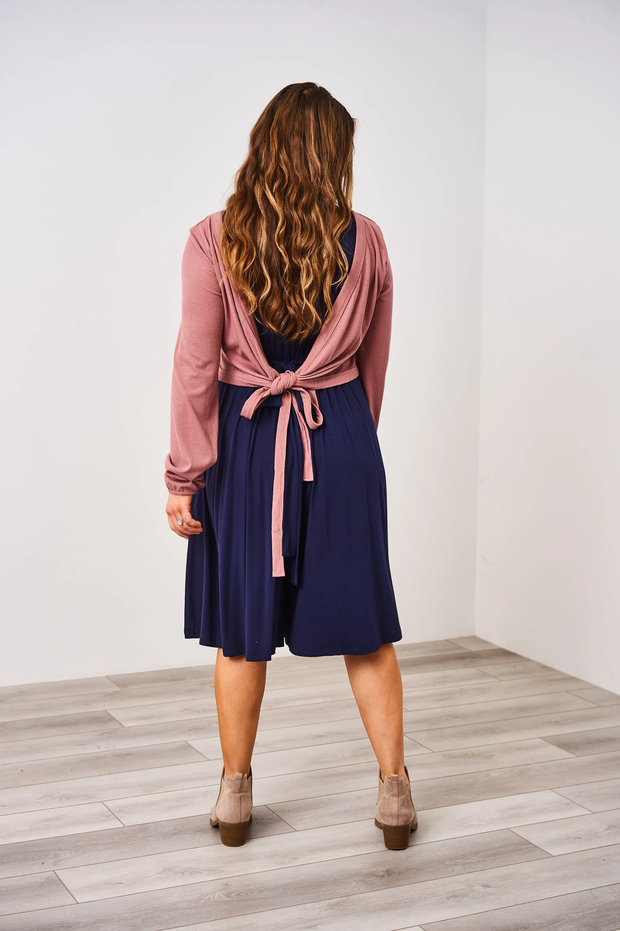 Latched Mama Ribbed Long Sleeve Nursing Wrap Top - Final Sale