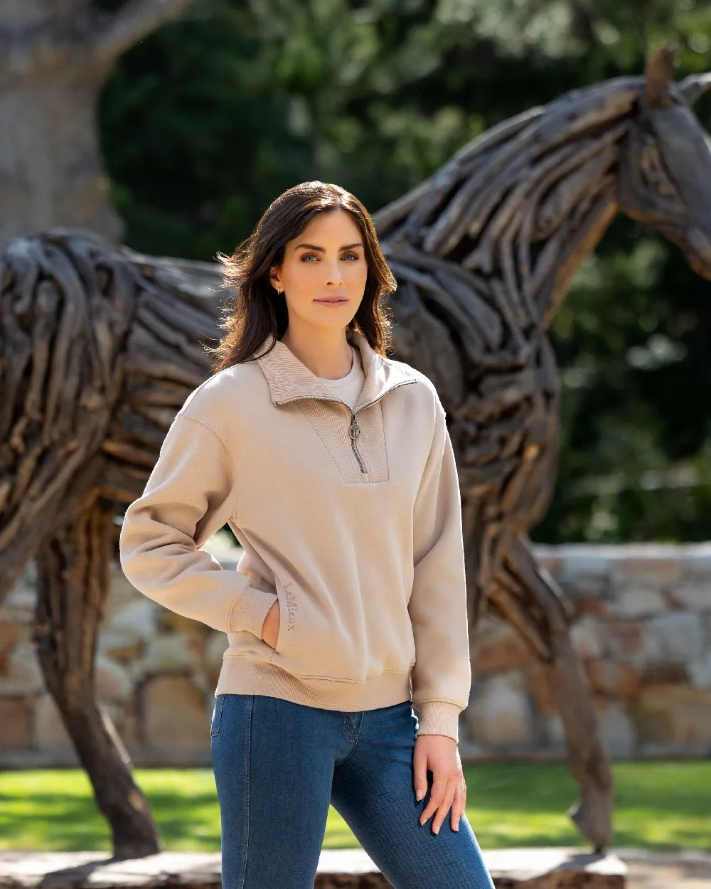 LeMieux Womens Keira Quarter Neck Sweatshirt