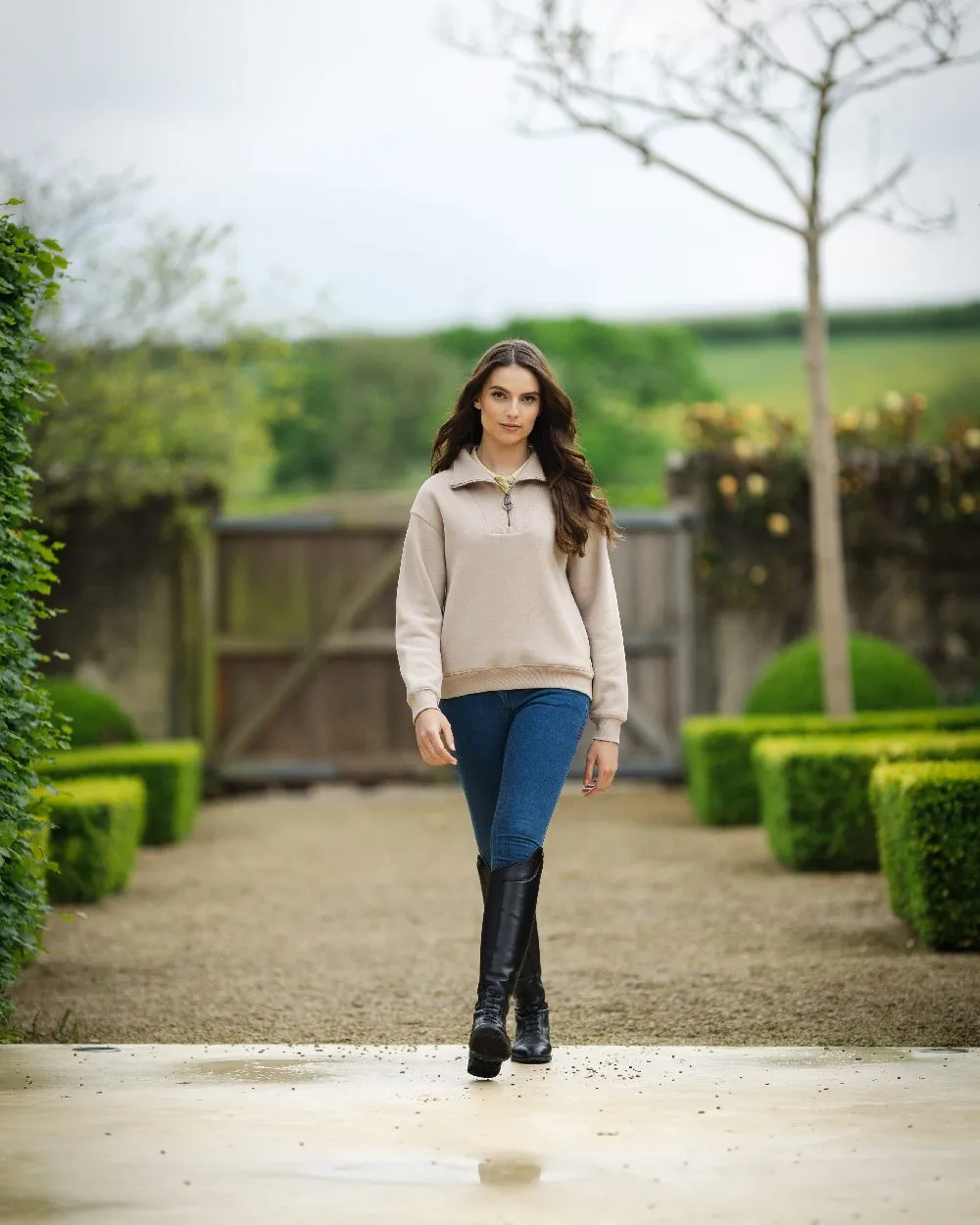LeMieux Womens Keira Quarter Neck Sweatshirt