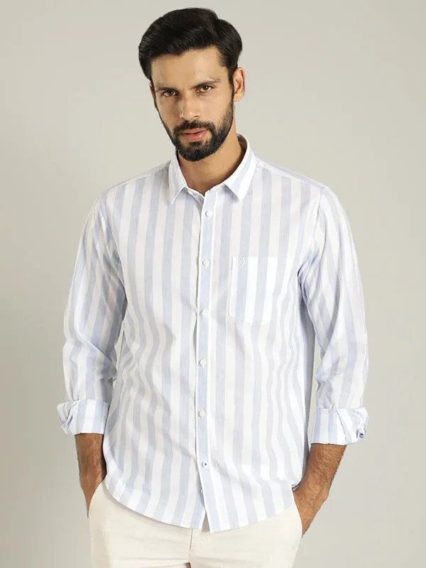 Men Striped Full Sleeve Cotton Shirt