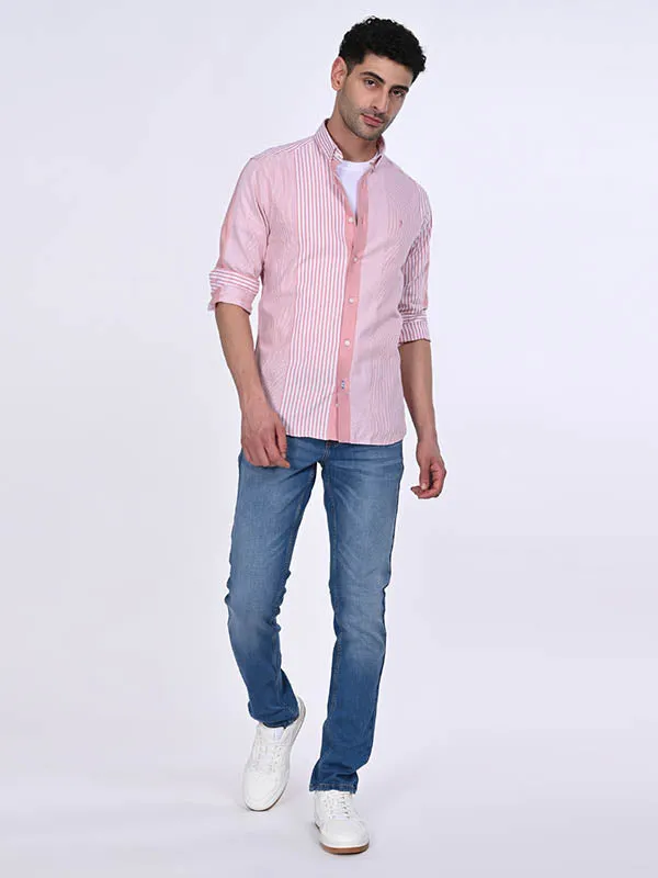 Men Striped Full Sleeve Cotton Shirt