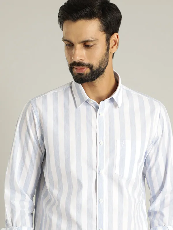 Men Striped Full Sleeve Cotton Shirt