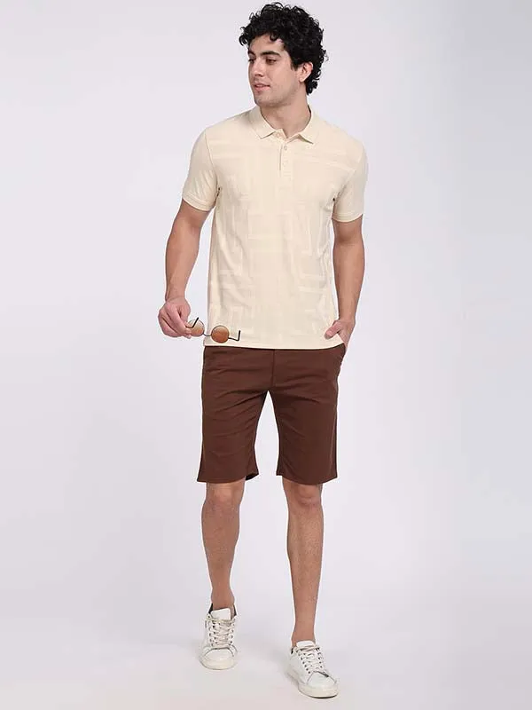 Men Striped Polo T-Shirt