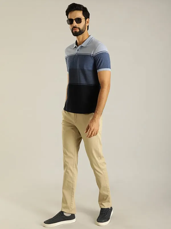 Men Striped Polo T-Shirt